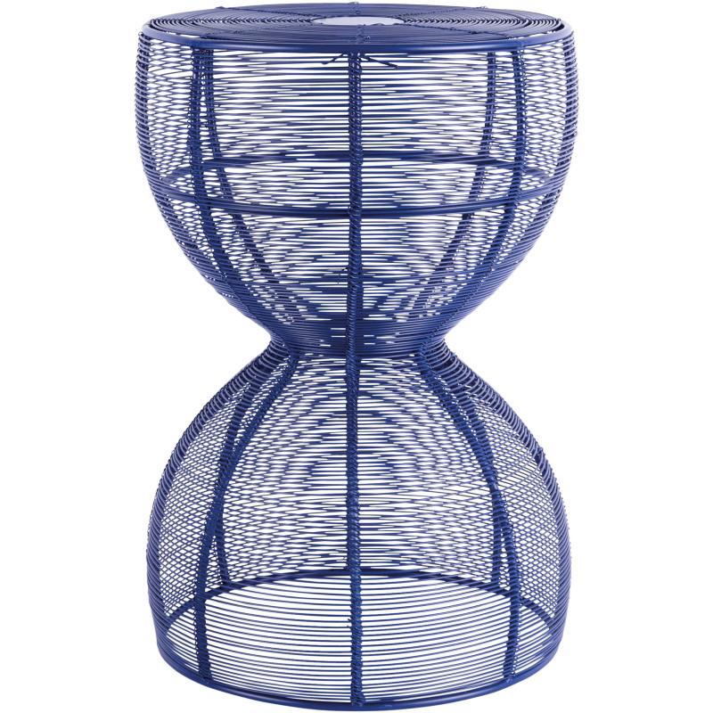 Table d’appoint filaire métal bleu...