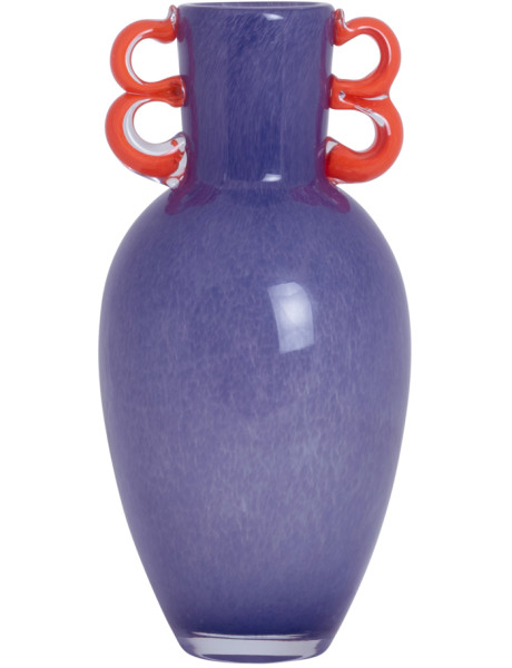 Vase en verre soufflé violet Fiesta