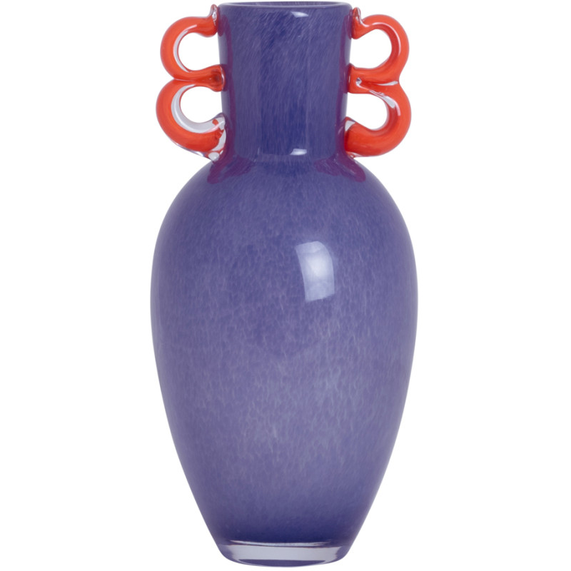 Vase en verre soufflé violet Fiesta