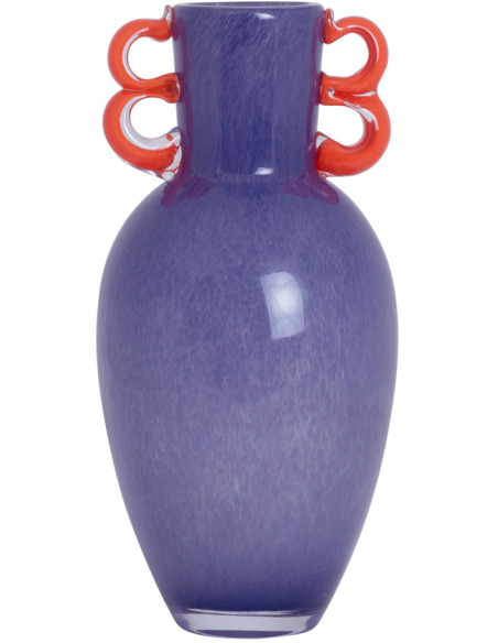 Vase en verre soufflé violet Fiesta