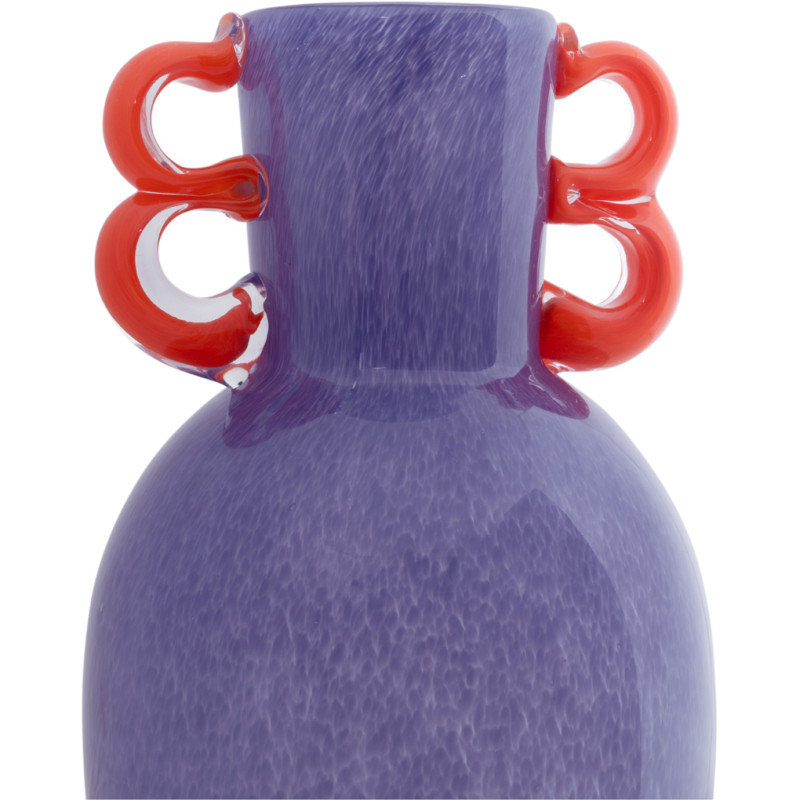 Vase en verre soufflé violet Fiesta