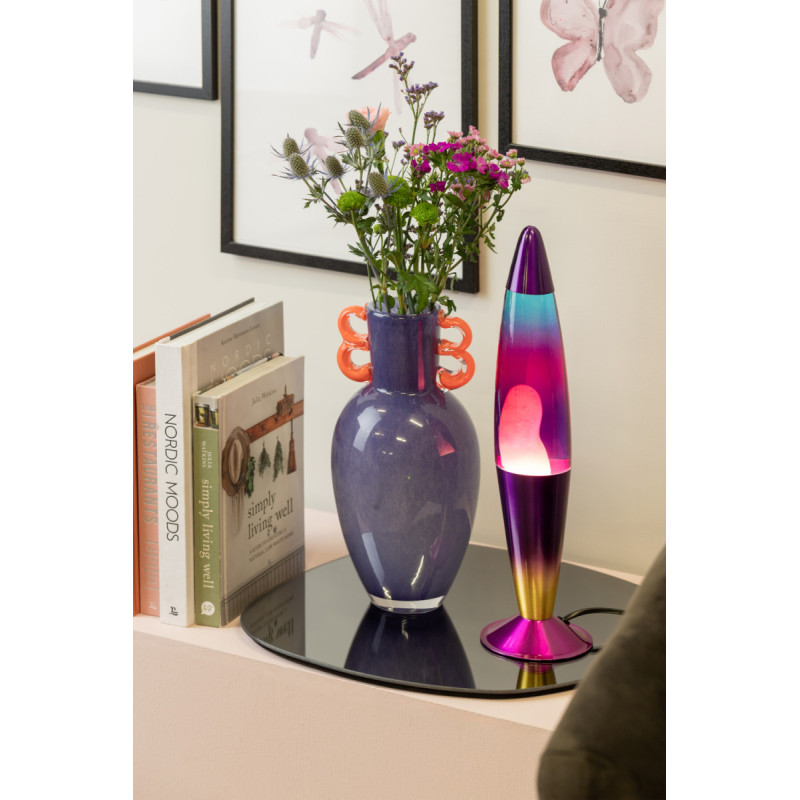 Vase en verre soufflé violet Fiesta