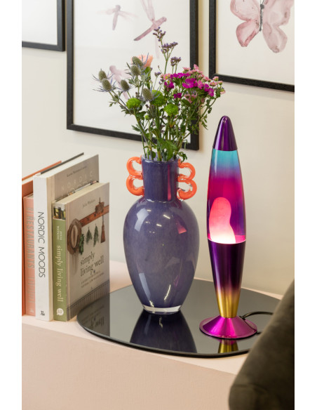 Vase en verre soufflé violet Fiesta