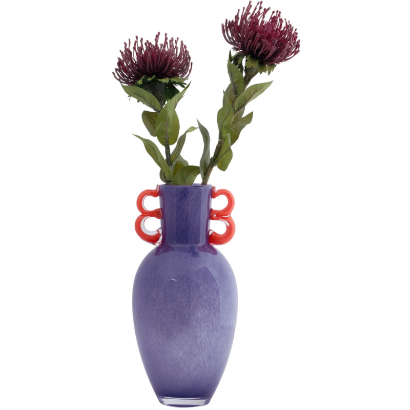 Vase en verre soufflé violet Fiesta
