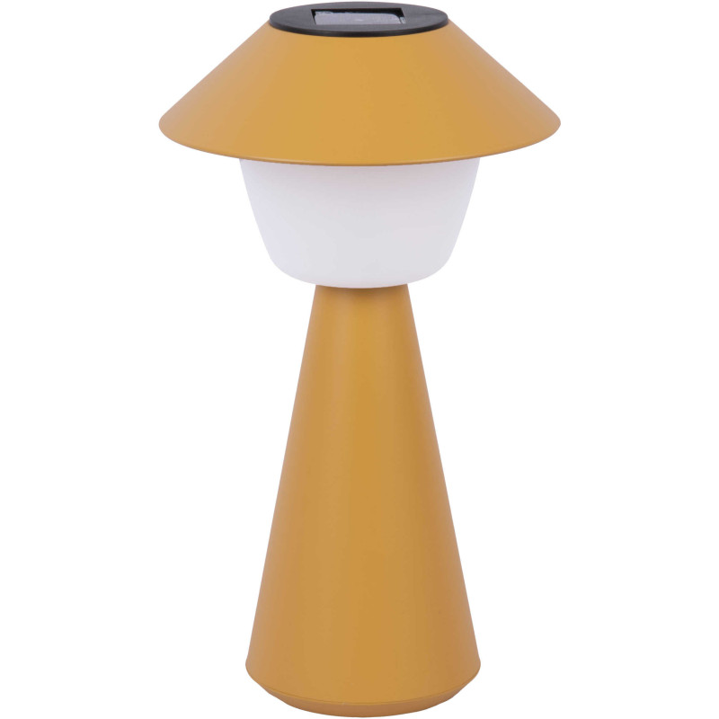 Lampe solaire de table jaune en ABS...