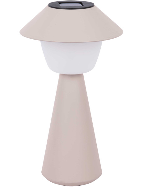 Lampe solaire de table grise en ABS Ø18x31,5 cm Marioneta...