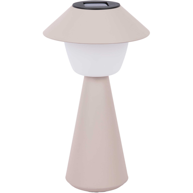 Lampe solaire de table grise en ABS...