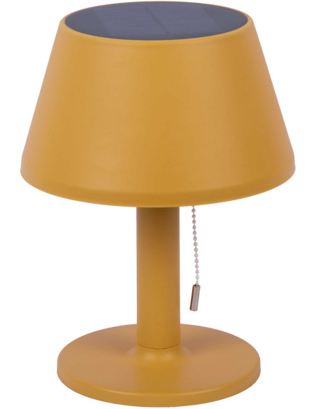 Lampe solaire de table jaune ocre en polypropylène Ø20x26 cm Esfera Solar