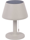 Lampe solaire de table gris chaud en polypropylène Ø20x26 cm Esfera Solar