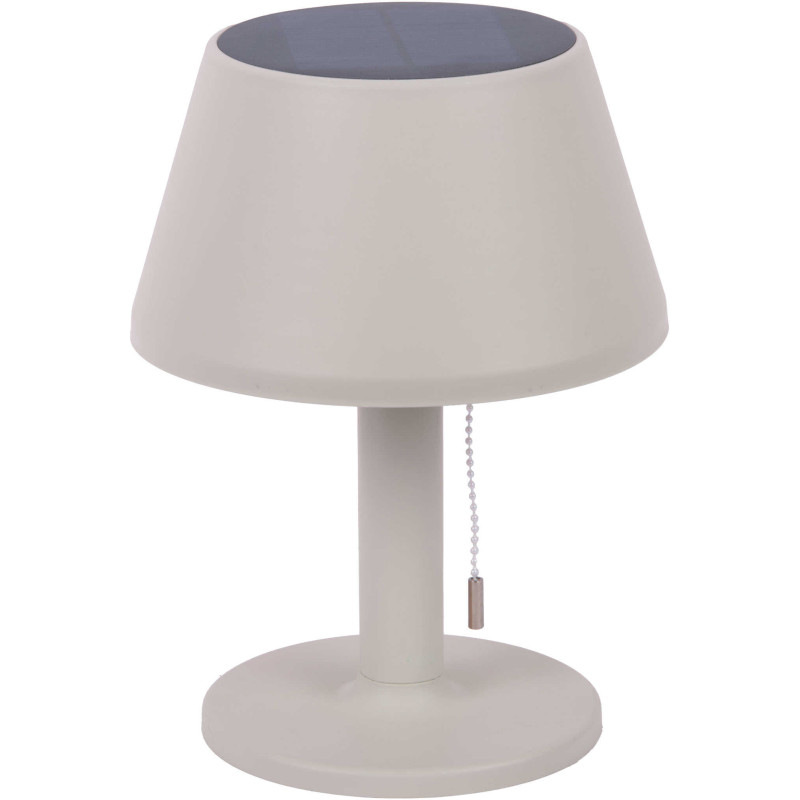 Lampe solaire de table gris chaud en...