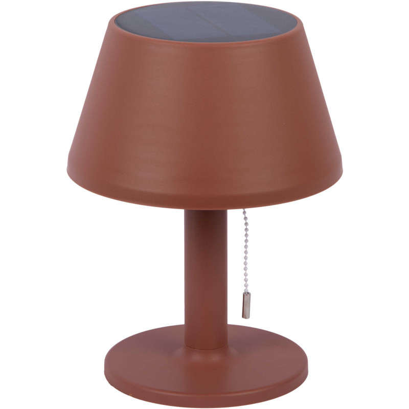 Lampe solaire de table rouge...