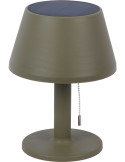 Lampe solaire de table vert olive en polypropylène Ø20x26 cm Esfera Solar