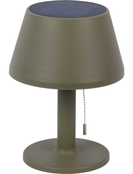 Lampe solaire de table vert olive en polypropylène Ø20x26...