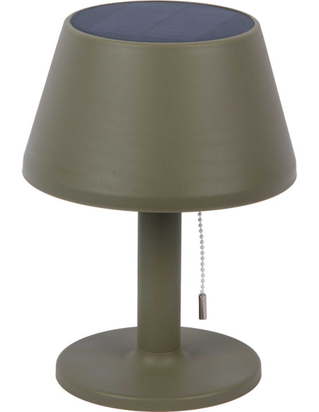 Lampe solaire de table vert olive en polypropylène Ø20x26 cm Esfera Solar