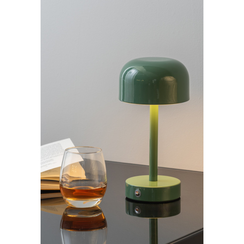 Lampe de table LED rechargeable vert...