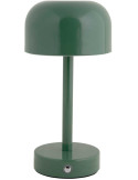 Lampe de table LED rechargeable vert jungle en fer James