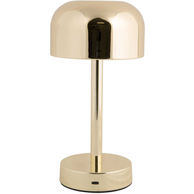 Lampe de table LED rechargeable dorée...