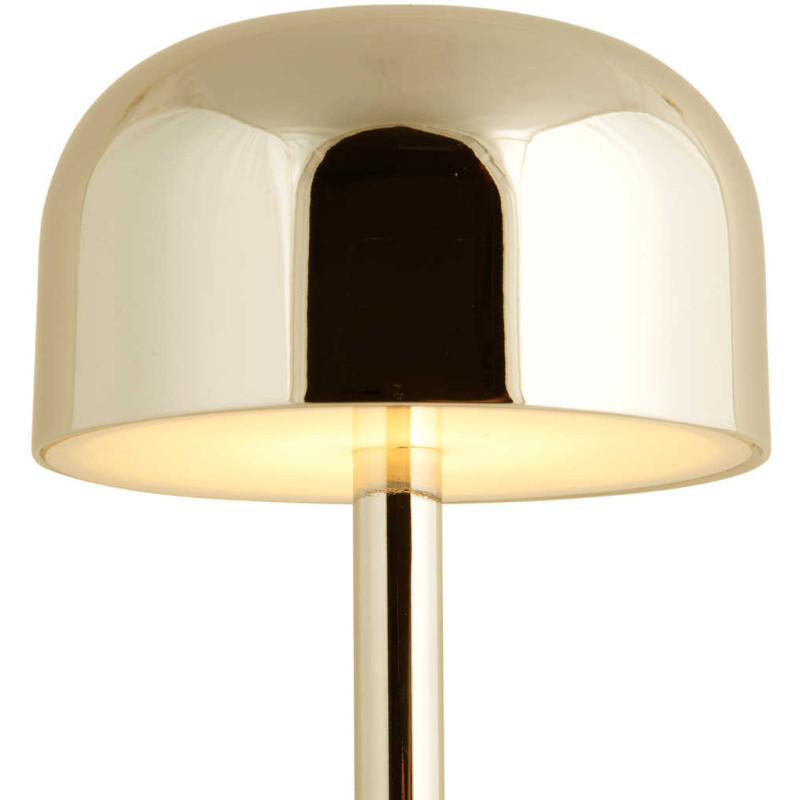 Lampe de table LED rechargeable dorée...