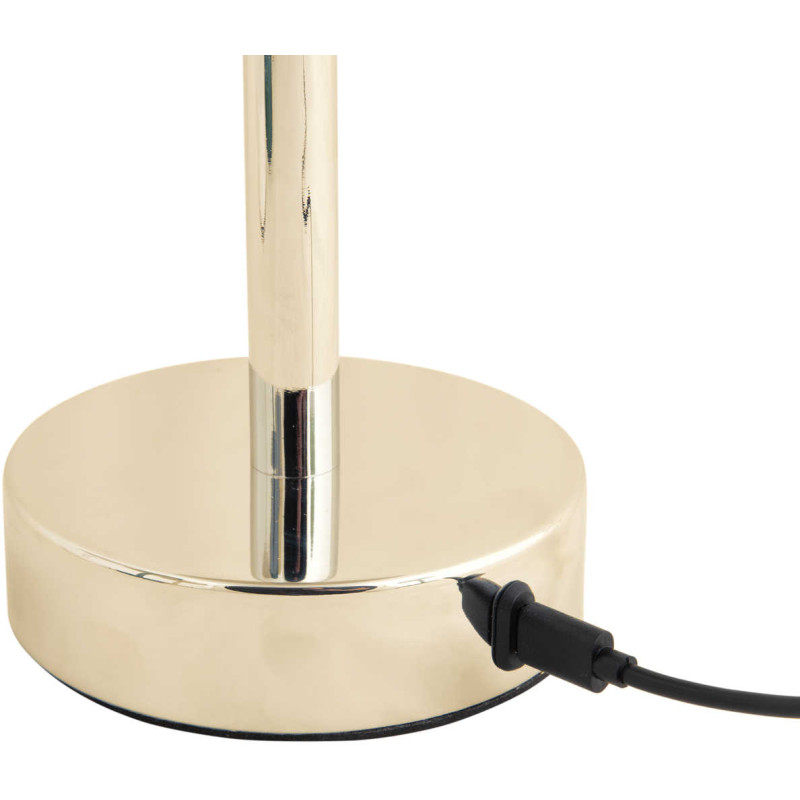 Lampe de table LED rechargeable dorée...