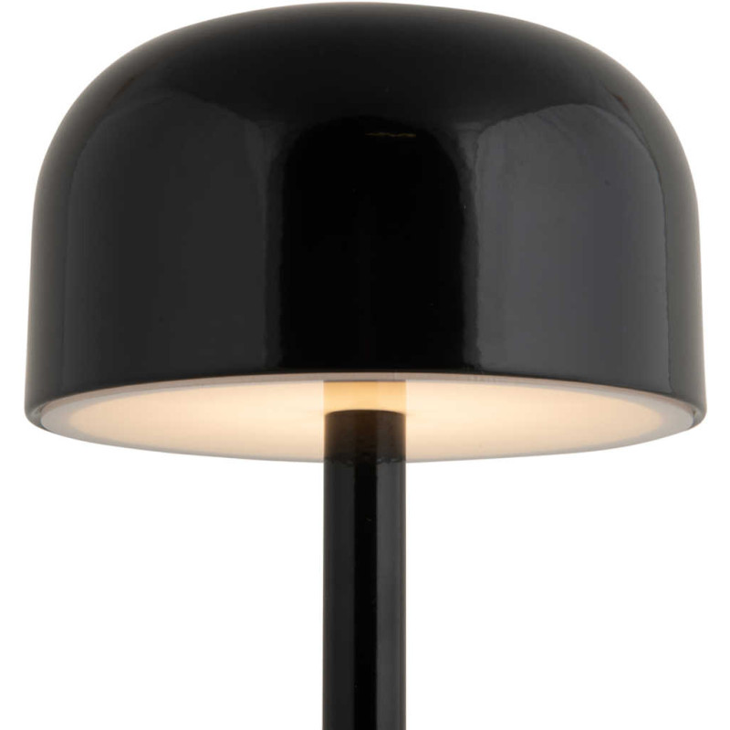 Lampe de table LED rechargeable noire...