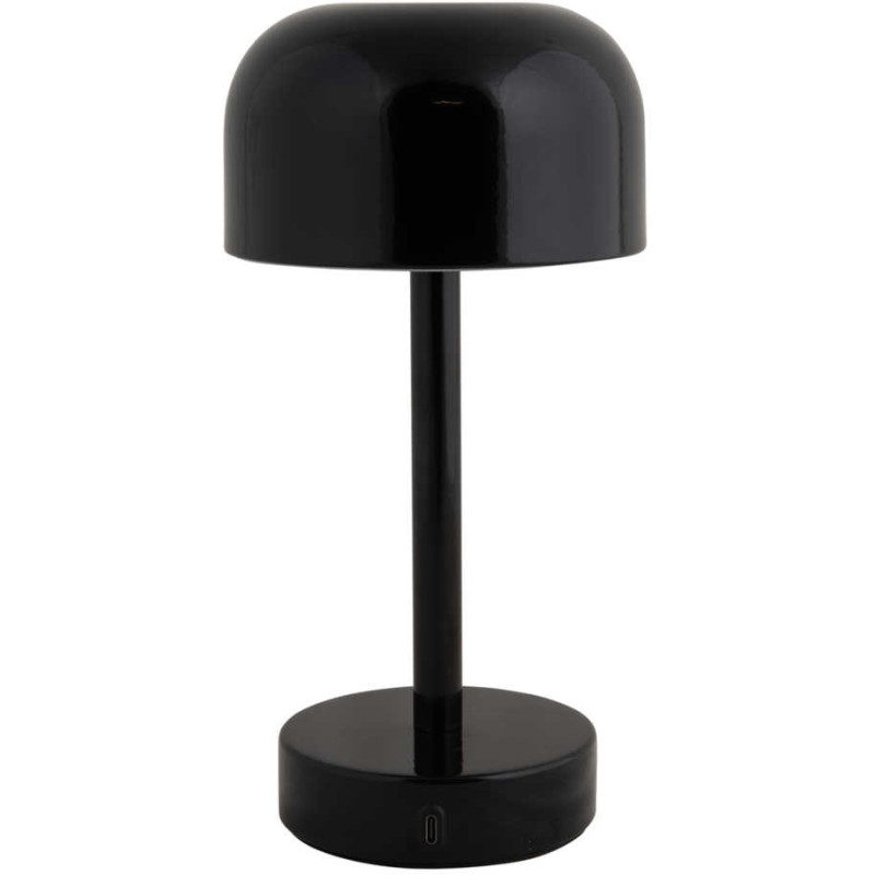 Lampe de table LED rechargeable noire...