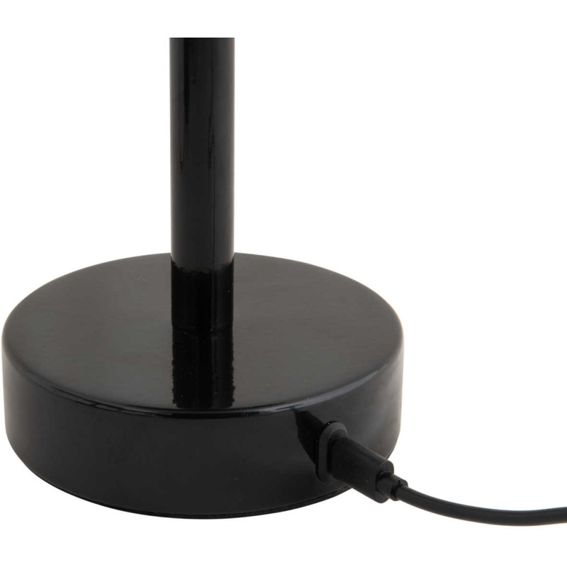 Lampe de table LED rechargeable noire...