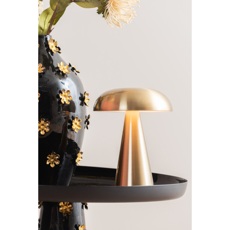 Lampe de table LED rechargeable dorée...