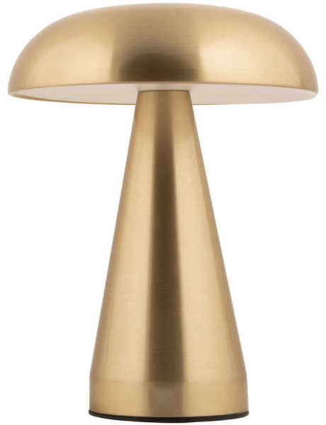 Lampe de table LED rechargeable dorée brossée en fer...