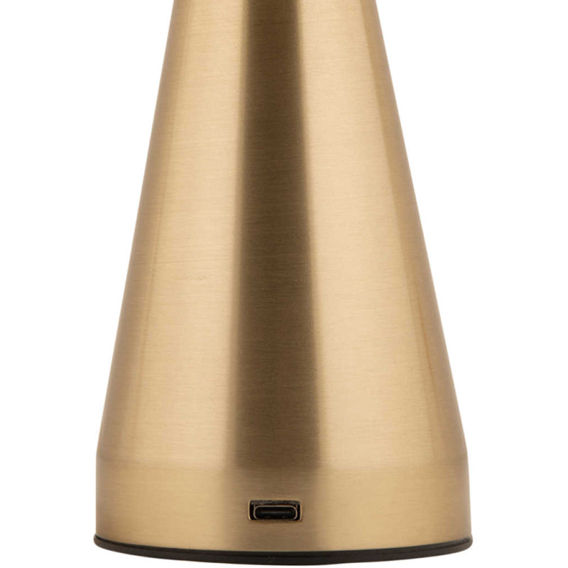 Lampe de table LED rechargeable dorée...