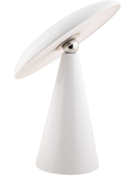 Lampe de table LED rechargeable blanche Ø23x26 cm Phoebe