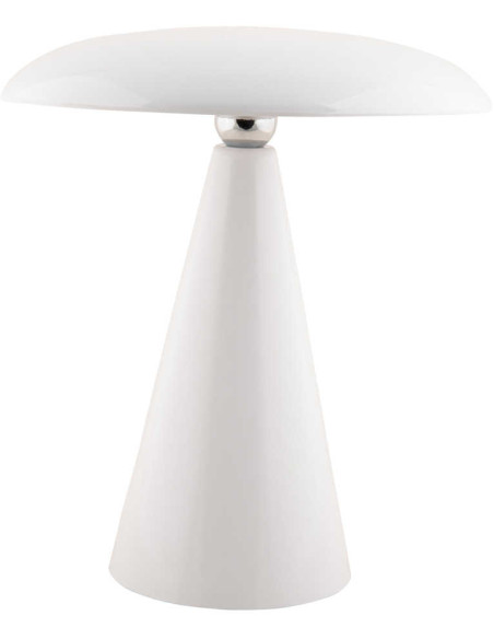 Lampe de table LED rechargeable blanche Ø23x26 cm Phoebe