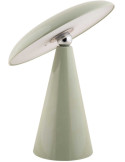 Lampe de table LED rechargeable vert sauge Ø23x26 cm Phoebe