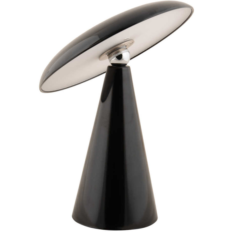 Lampe de table LED rechargeable noire...