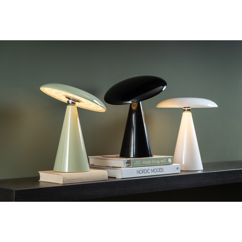 Lampe de table LED rechargeable noire...