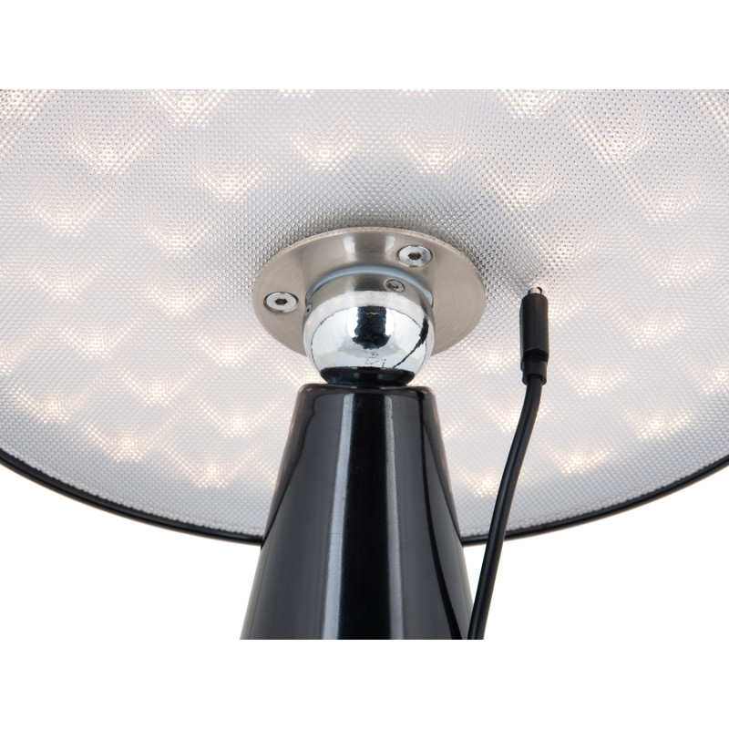 Lampe de table LED rechargeable noire...