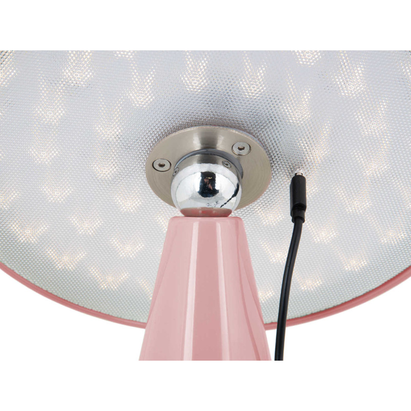 Lampe de table LED rechargeable rose...