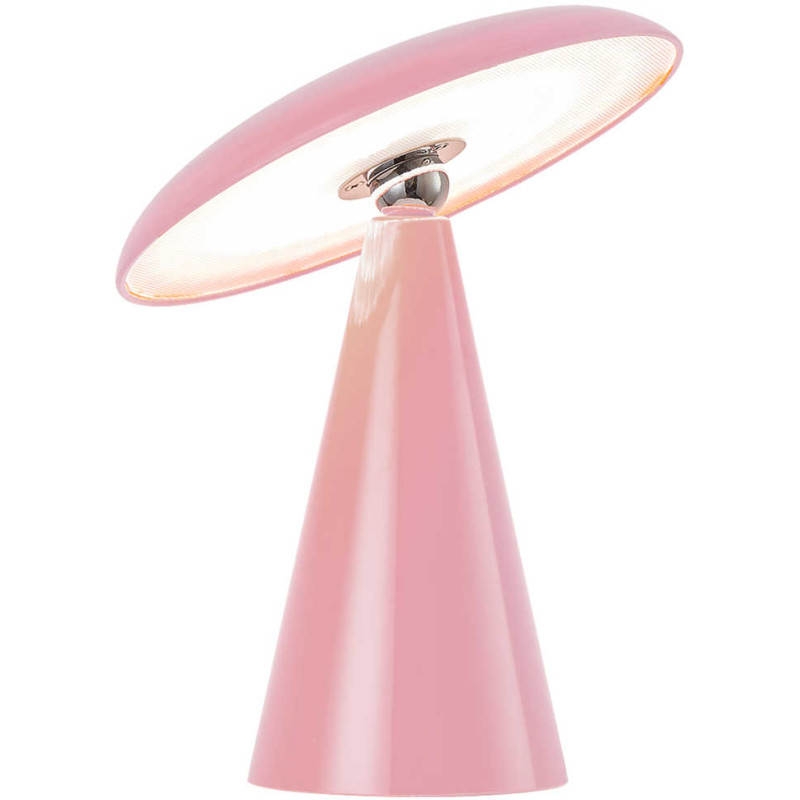 Lampe de table LED rechargeable rose...