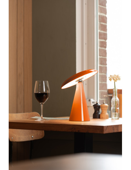 Lampe de table LED rechargeable orange Phoebe