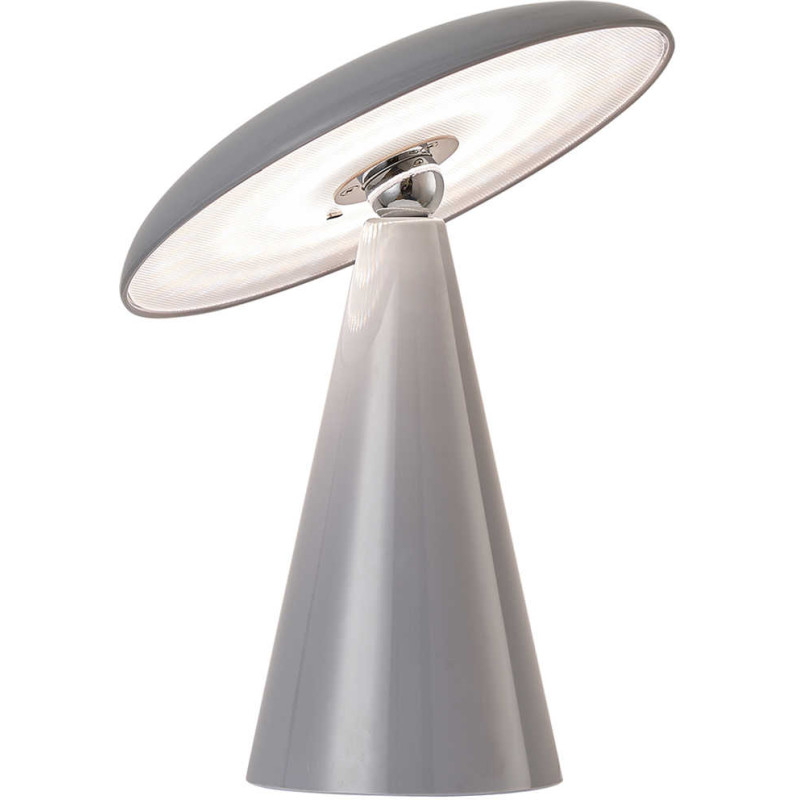 Lampe de table LED rechargeable grise...