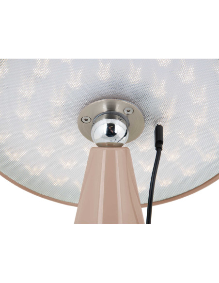 Lampe de table LED rechargeable marron taupe Phoebe