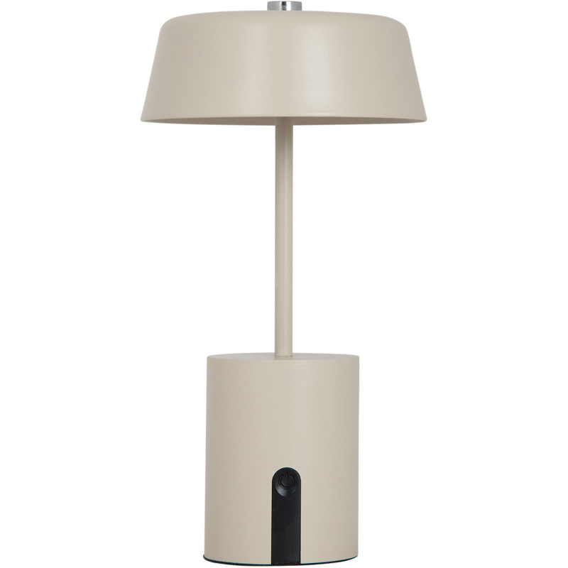 Lampe LED rechargeable beige grège...