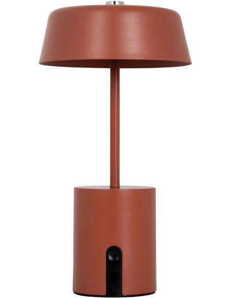 Lampe LED rechargeable rouge terracotta Elemental