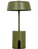 Lampe LED rechargeable vert olive Elemental