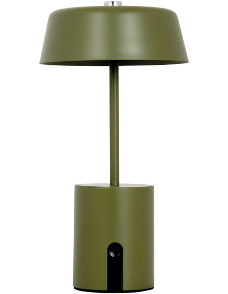 Lampe LED rechargeable vert olive Elemental