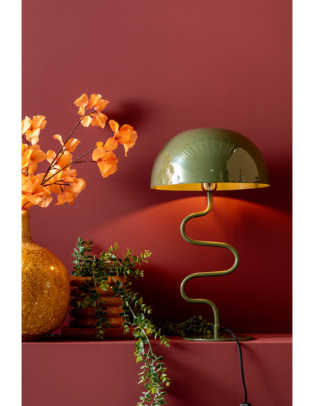 Lampe à poser design vert jungle Twist