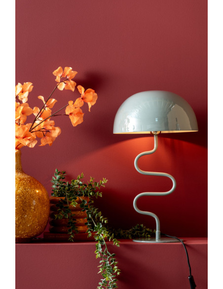 Lampe à poser champignon bleu brume Twist