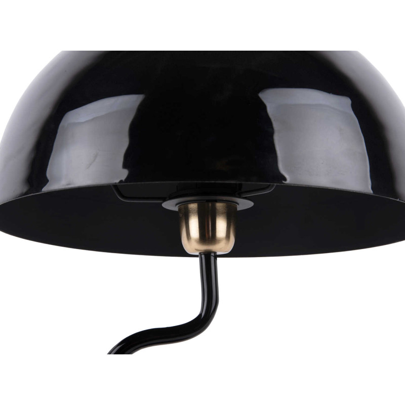 Lampe champignon noire en fer 31x54...
