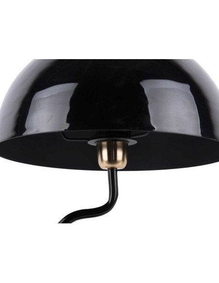 Lampe champignon noire en fer 31x54 cm Twist