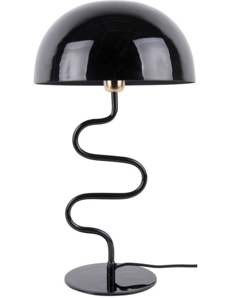 Lampe champignon noire en fer 31x54 cm Twist