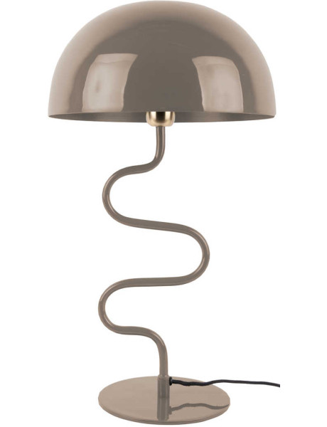 Lampe champignon gris chaud en fer 31x54 cm Twist